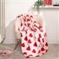 Dreamscene Love Heart Fleece Throw Over Soft Warm Bed Sofa Pink Chair Blanket