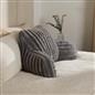 OHS Reading Cuddle Cushion Fleece Heatable Pillow Arms Chair Back Support