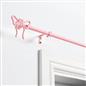 OHS Bow Curtain Pole Extendable 70-220cm Metal 16mm Finnials Decor