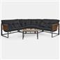 OHS Santorini Corner Sofa Table Set 5 Seater Garden Outdoor Patio Couch