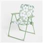 OHS Kids Folding Bistro Set Daisy Print Table Chair Seat with Parasol Garden