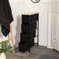 Narrow 4 Drawer Storage Cabinet Bedside Table Unit Clothes Home Fabric Organiser