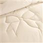 OHS Quilted Bows 7.5 Tog Coverless Duvet with Pillowcase Winter Warm Bedding Set
