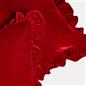 OHS Frill Cushion Covers Velvet Plush Luxury Square Pillowcases Home Decor