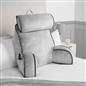 OHS Piped Edge Reading Pillow with Head Rest Super Soft Back Support Bed Sofa