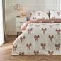 OHS Bow Reversible Duvet Cover Set with Pillowcase Polycotton Microfibre Bedding