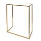 OHS Marble End Table Modern Console Bedroom Side Nightstand Metal Frame