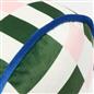 OHS Checkerboard Print Bolster Pillow Piped Matte Velvet Back Support Cushion