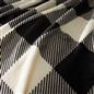 OHS Gingham Throw Super Soft Fleece Travel Blanket Thermal Bedspread Home Decor