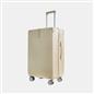 OHS Metallic Effect Suitcase Set 3-Piece Hard Shell Luggage 4 Wheel ABS