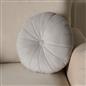 OHS Velvet Filled Cushion Round Bedroom Decor Scatter Chair Sofa Button Pillow