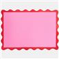 OHS Scallop Edge Rug Non Slip Soft Modern Carpet Living Room Bedroom