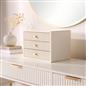 OHS Ribbed Desktop Drawers Organiser Freestanding Tabletop Cabinet Storage Unit