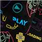 OHS Gaming Print Bedding Set Soft Thermal Fleece Duvet Cover with Pillowcase
