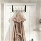 Over Door 10 Hooks Coat Hanger Wood Organiser Space Saving Home Storage Rail