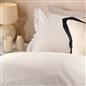 OHS Frill Edge Bedding Set Microfibre Decor Duvet Cover with Pillowcase