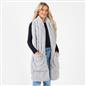 Braided Fleece Scarf Long Supersoft Thermal Pockets Shawl Wrap Hand Neck Warmer