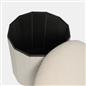 OHS Ottoman Boucle Storage Box Folding Footstool Cube Round Rectangle