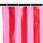 OHS Striped Shower Curtain with 12 Hooks Mould Proof Bathtub Curtains