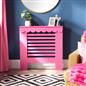 OHS Scallop Radiator Cover Engineered Wood Modern Side Board Cabinet Shelf