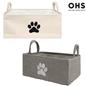Pet Storage Basket Dog Toy Box Bin Handles Collapsible New Puppy Essentials Gift