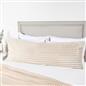 OHS Ribbed Bolster Pillow Faux Fur Long Luxury Soft Maternity Support Cushion