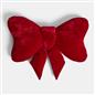 OHS Bow Shaped Cushion Velvet Decorative Filled Scatter Pillow Gift
