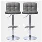 Bar Stool Faux Leather Adjustable 2 Kitchen Breakfast Counter Swivel Seat Chair