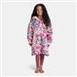 OHS Kids Print Hooded Blanket Flannel Sherpa Lined Wearable Throw Hoodie