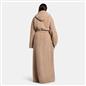 OHS Teddy Fleece Dressing Gown Floor Length Hooded Bathrobe Winter Loungewear