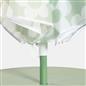 OHS Kids Folding Bistro Set Daisy Print Table Chair Seat with Parasol Garden