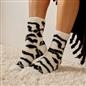 OHS Bows Socks 3 Pair Fluffy Fleece Warm Soft Thermal Bed Lounge Sock Slipper