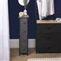 Narrow 4 Drawer Storage Cabinet Bedside Table Unit Clothes Home Fabric Organiser