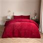 OHS Ribbed Fleece Bedding Set Soft Faux Fur Thermal Duvet Cover with Pillowcase 
