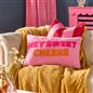 OHS Slogan Scatter Pillow Hey Sweet Cheeks Boucle Filled Cushion Back Support