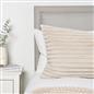 OHS Ribbed Bolster Pillow Faux Fur Long Luxury Soft Maternity Support Cushion