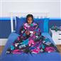 Kids Fleece Blanket with Sleeves Arms Wearable Supersoft Cosy Plush Warm Throw