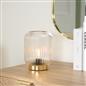OHS Glass Cordless Lamp LED Battery Operated Decorative Table Night Light