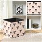 OHS Bows Storage Box Cube Folding Multipack Space Saving Shoe Toy Organiser