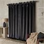 OHS Velvet Eyelet Curtains Bow Decor 2 Pair Of Ready Made Luxury Thick Ring Top