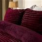 OHS Ribbed Fleece Bedding Set Soft Faux Fur Thermal Duvet Cover with Pillowcase 