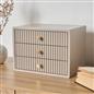 OHS Ribbed Desktop Drawers Organiser Freestanding Tabletop Cabinet Storage Unit