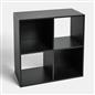 OHS Oslo Cube Storage Wood Effect Bookcase Freestanding Open Shelf Unit