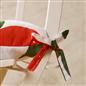OHS Seat Pads 2 Water Resistant Outdoor Cushions Garden Chair Covers Ties