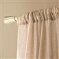 OHS Linen Look Voile Net Curtains 2 Panels Rod Slot Top Pair Home Set 55x87