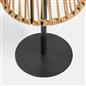 OHS Solar Table Lamp Rattan Cordless Outdoor Garden Light Dusk Sensor