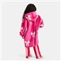 OHS Bows Print Hooded Blanket Adult Kids Sherpa Lined Winter Family Hoodie