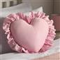 Heart Filled Cushion Plump Bedroom Scatter Pillow Valentines Frill Chair Sofa