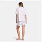 OHS Hearts Short Pyjama Set Womens Jersey Button Through Nightwear Loungewear