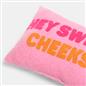 OHS Slogan Scatter Pillow Hey Sweet Cheeks Boucle Filled Cushion Back Support